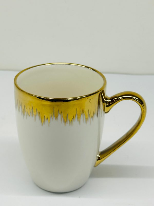Luxury Ceramic Mug with Gold Finish