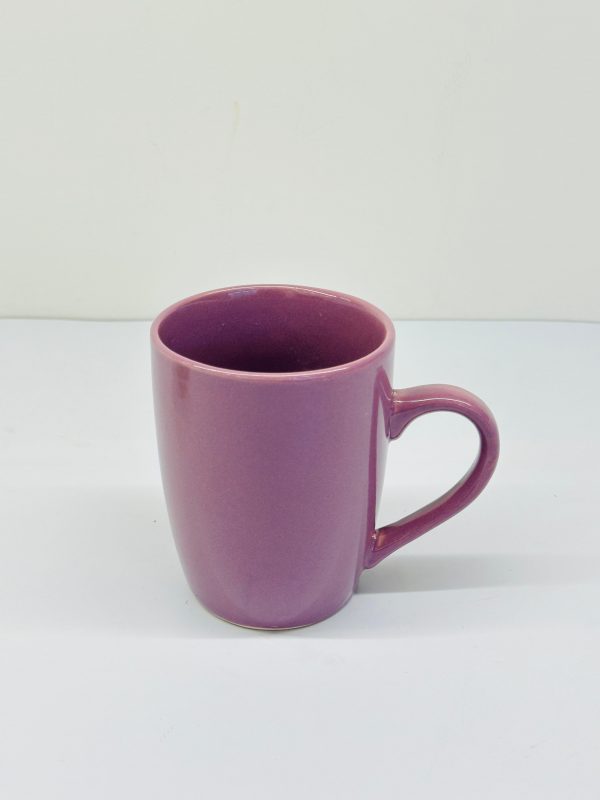Ceramic Coffee Mugs – Green & Mauve - Image 3
