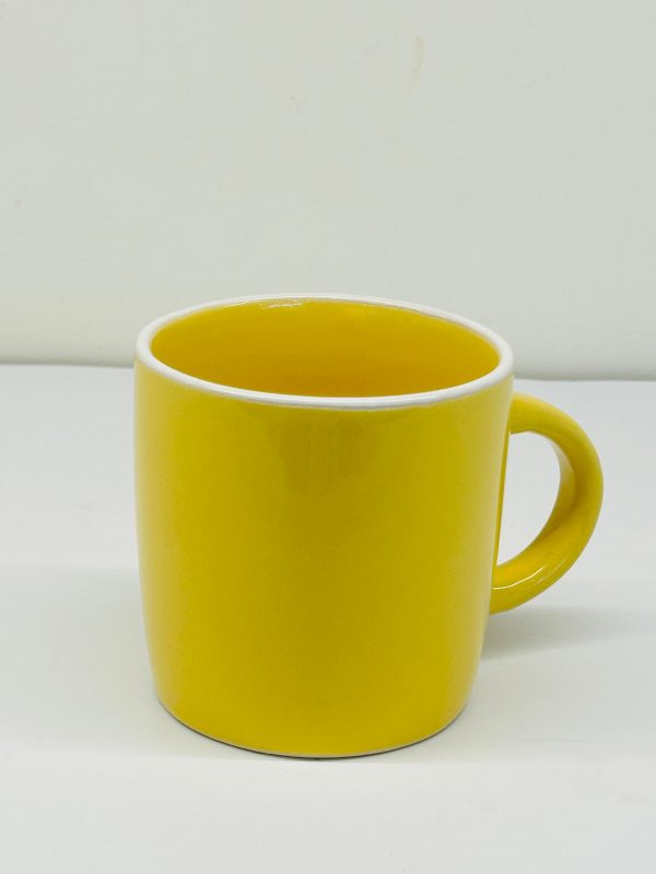 Vibrant Yellow Ceramic Coffee Mug
