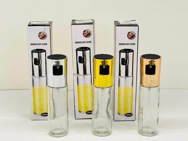 Borosilicate Glass Oil Spray Bottle – 100ml