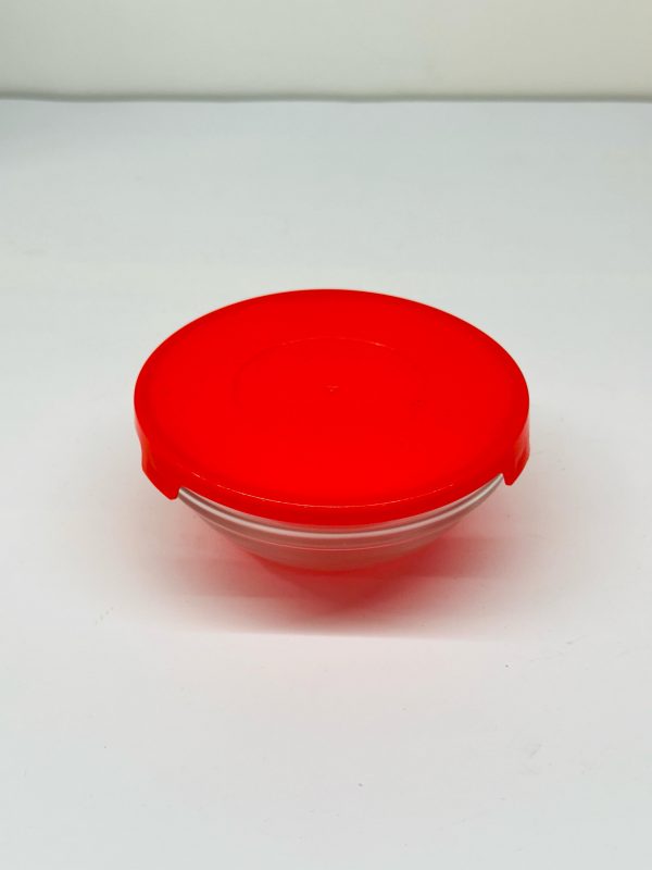 Red Cherry 5-Piece Glass Bowl Set with Airtight Red Lids - Image 5