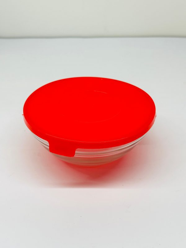 Red Cherry 5-Piece Glass Bowl Set with Airtight Red Lids - Image 4
