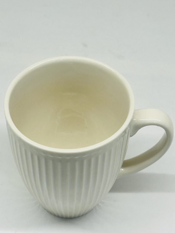 Textured Ceramic Mug – Vertical Stripes - Image 2