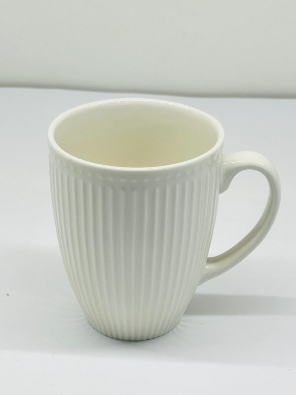 Textured Ceramic Mug – Vertical Stripes