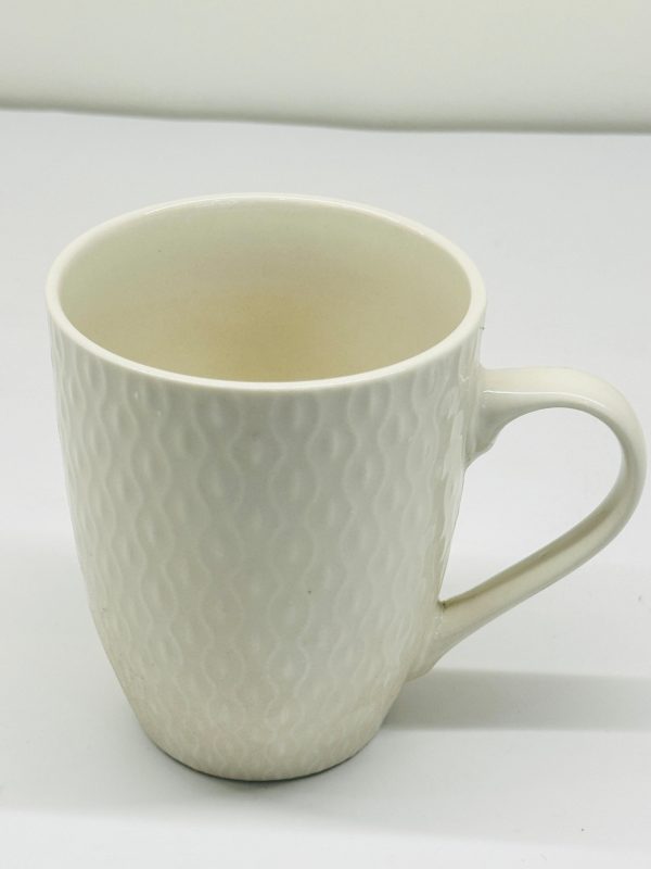 Textured Ceramic Mug – Wave Pattern