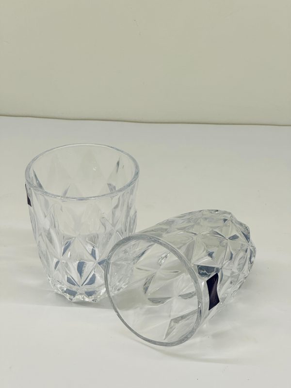 Diamonds Cut Crystal Glass Tumbler - Image 2