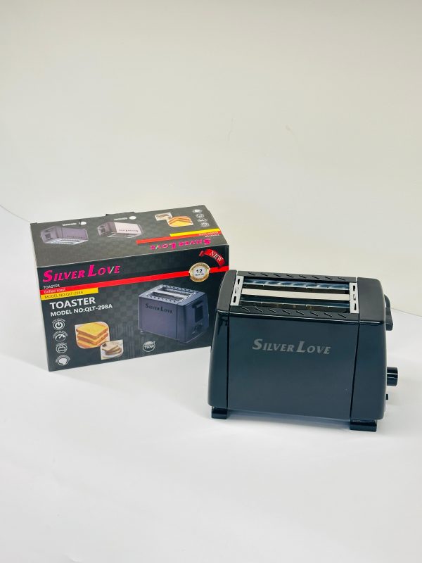 Silver Love 2-Slice Pop-Up Toaster