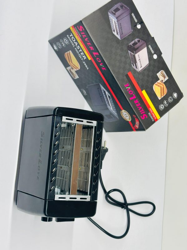 Silver Love 2-Slice Pop-Up Toaster - Image 2