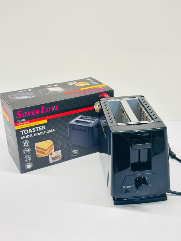 Silver Love 2-Slice Pop-Up Toaster - Image 3
