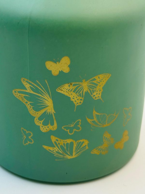 Matte Green Butterfly Soap Dispenser - Image 3