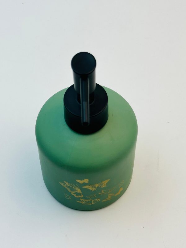 Matte Green Butterfly Soap Dispenser - Image 2