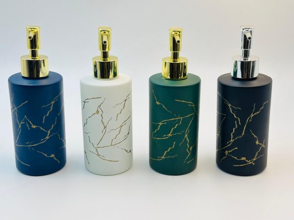 Luxury Marble-Print Soap Dispenser
