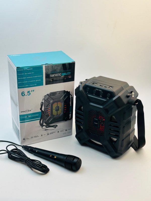 GreatMice GTS-1222 6.5" Wireless Speaker with Wired Microphone