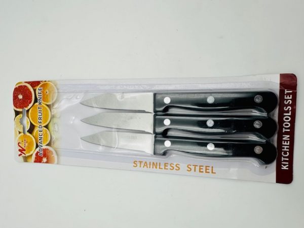 3-Piece Stainless Steel Advanced Fruit Knife Set