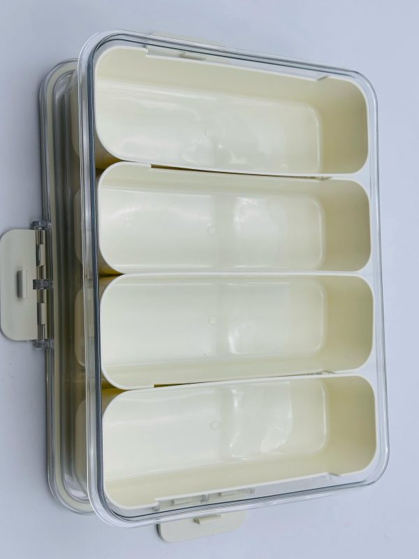 4-Compartment Long Section Storage Box - Image 3