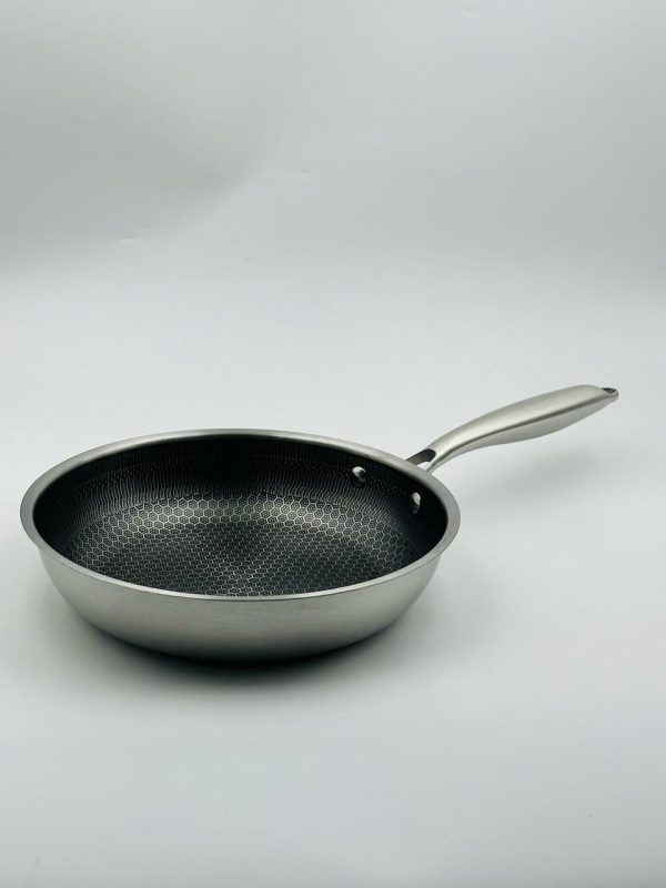 24cm Stainless Steel Honeycomb Non-Stick Frying Pan
