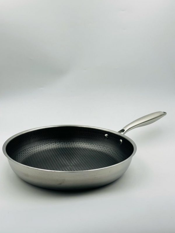30cm stainless steel Honeycomb  non-stick frying pan