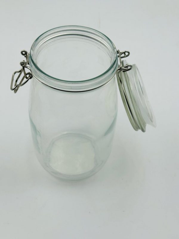 Glass Storage Jar with Clip Lid - Image 2