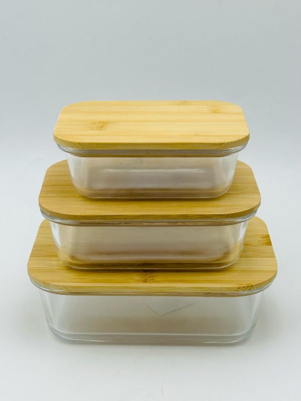 6-Piece Oven-Safe Glass Container Set with Airtight Lids - Image 2