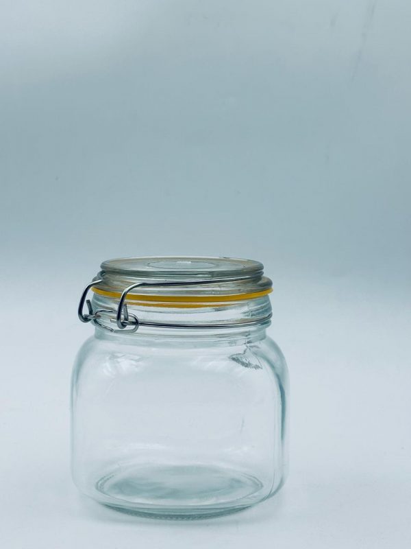 Airtight Glass Storage Jar with Clamp Lid 750ML