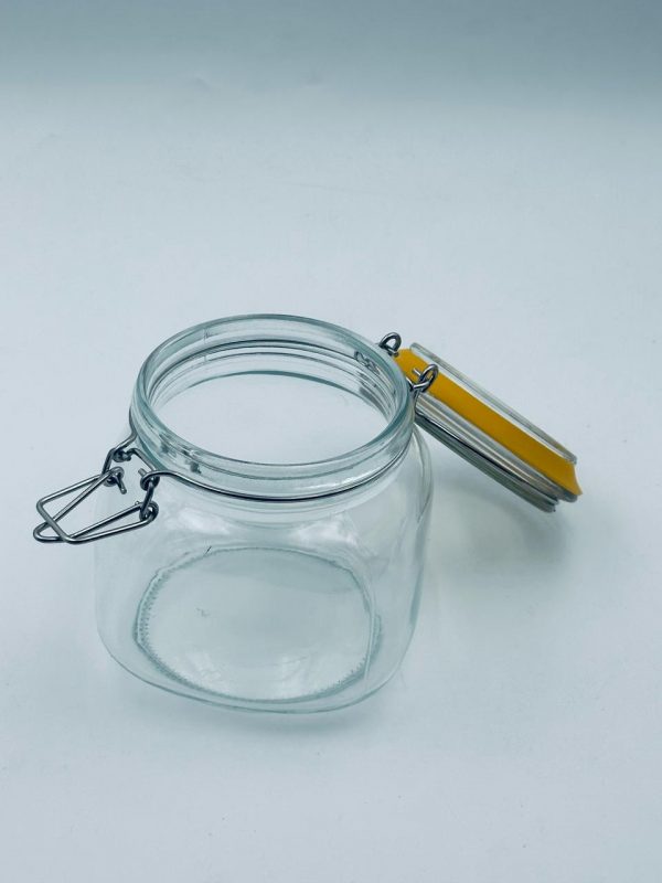 Airtight Glass Storage Jar with Clamp Lid 750ML - Image 2
