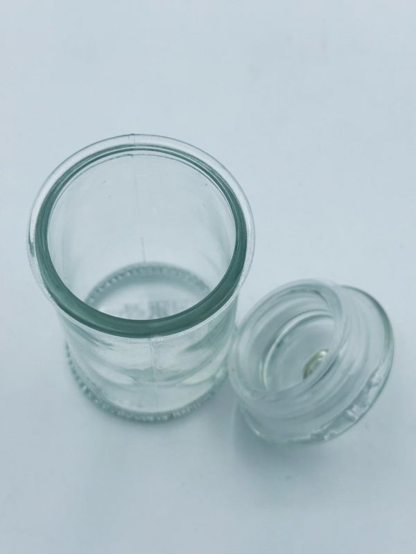 Small Glass Storage Jar with Lid - Image 2
