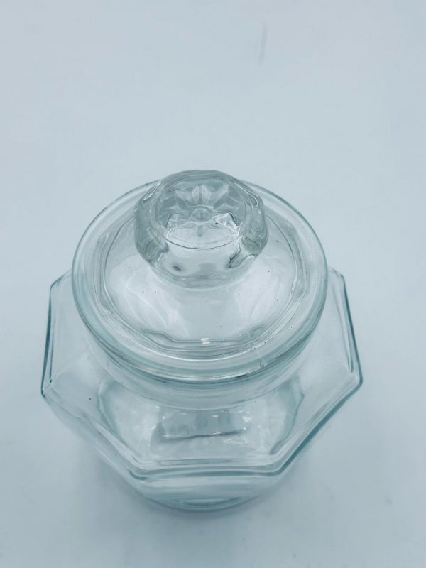 Medium Clear Glass Storage Jar with Lid