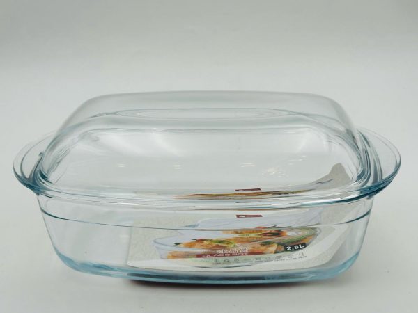 Red Cherry Borosilicate Crystal Pot – 2.8L