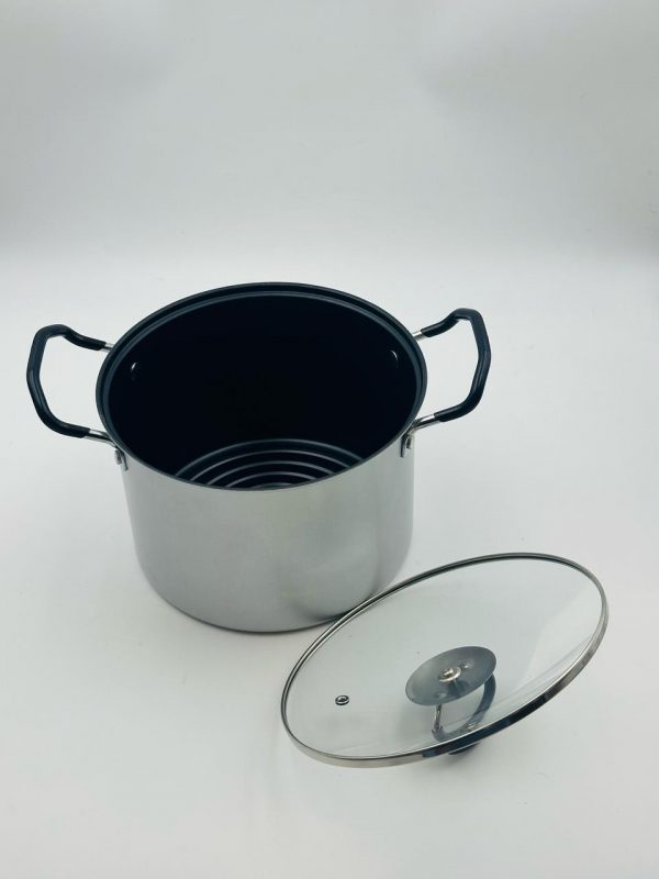Premium Aluminium Cooking Pot with Glass Lid - Image 2