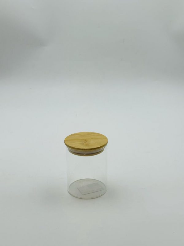 Glass Storage Jar with Bamboo Lid (Small)