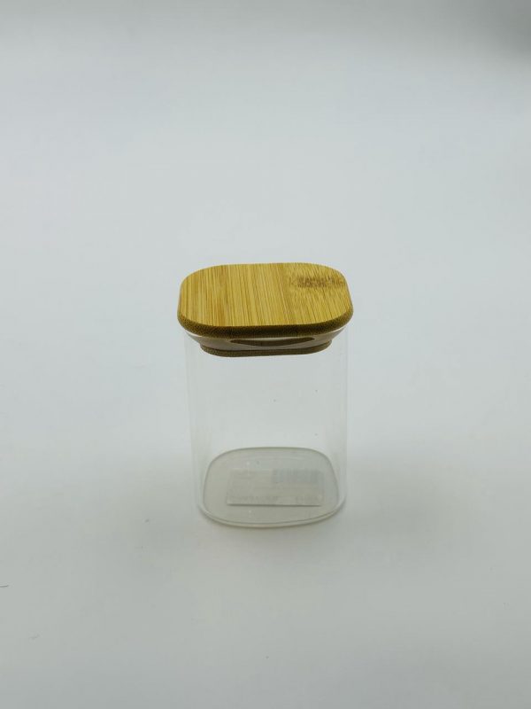 Glass Storage Jar with Bamboo Lid (Small)