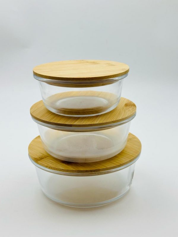 6-Piece Oven Container Set with Bamboo Lids - Image 2