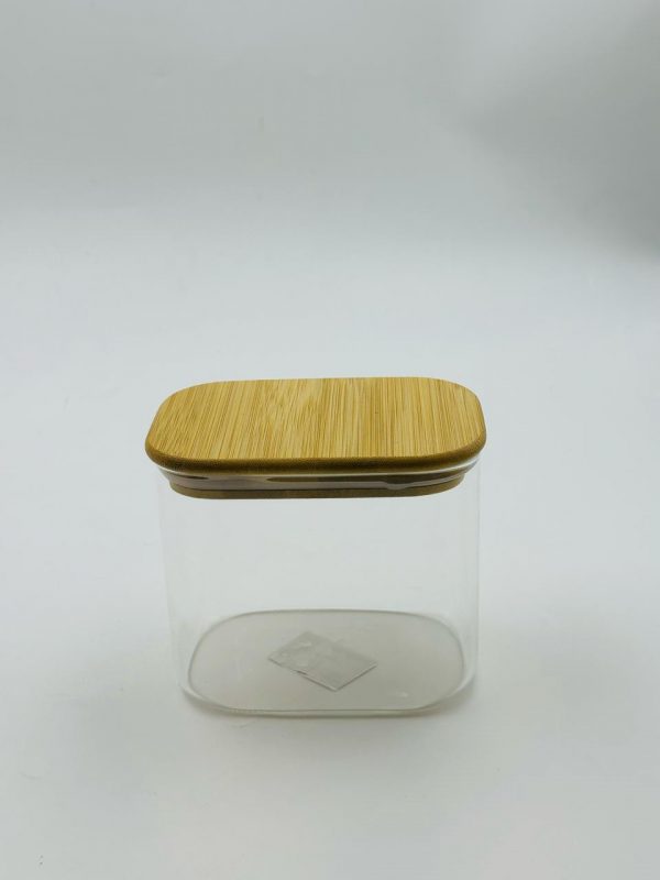 Square Glass Storage Jar (Small)