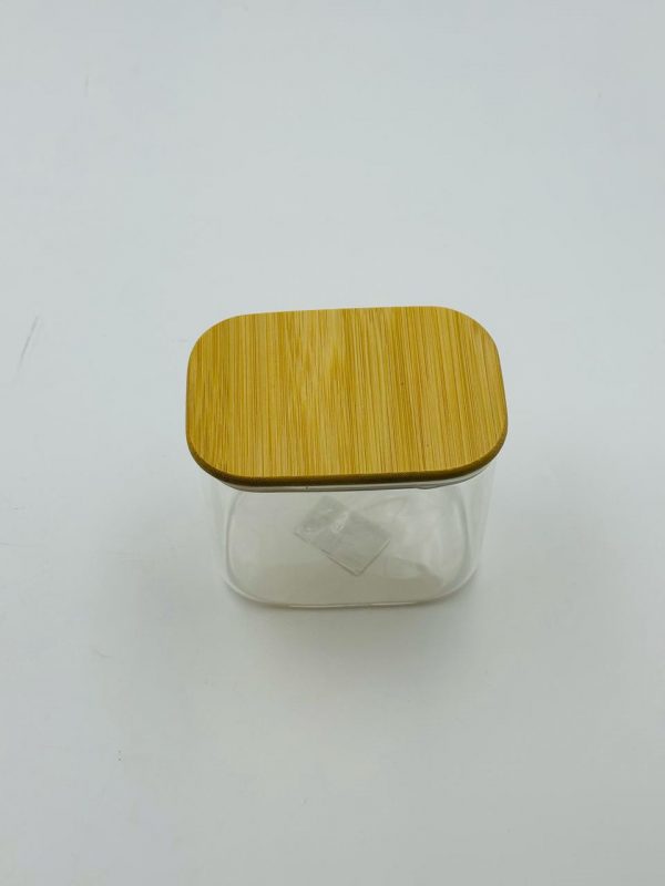 Square Glass Storage Jar (Small) - Image 2
