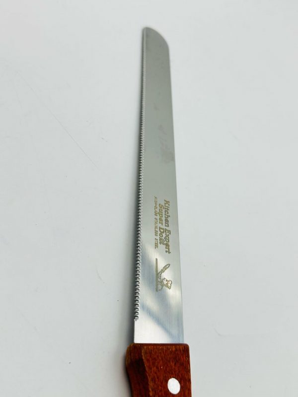 Stainless Steel Bread Knife with Wooden Handle