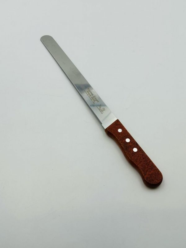 Stainless Steel Bread Knife with Wooden Handle - Image 2