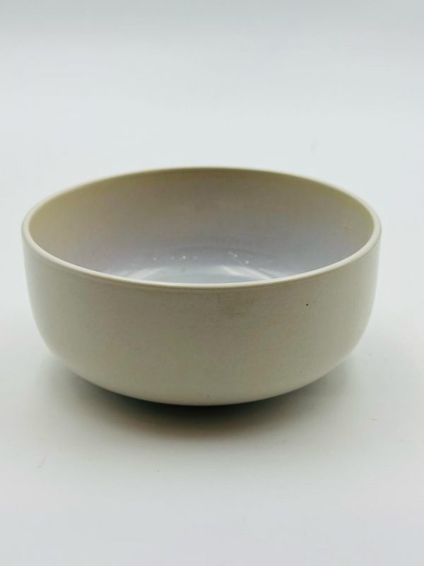 Ceramic Bowl – Glossy Beige Finish