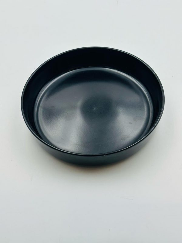 Matte Black Ceramic Serving Plate - Image 2