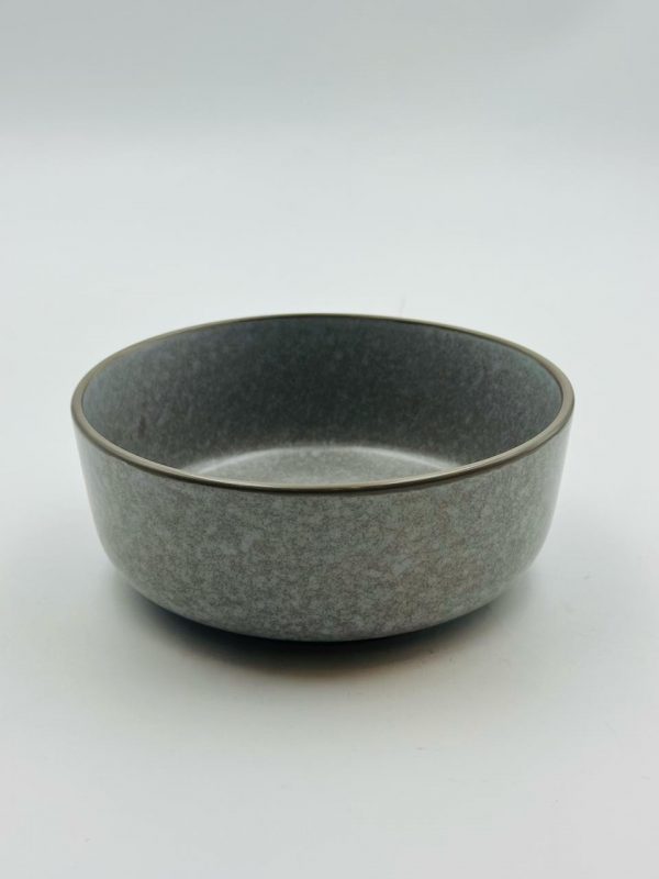 Ceramic Grey Stone Finish Bowl