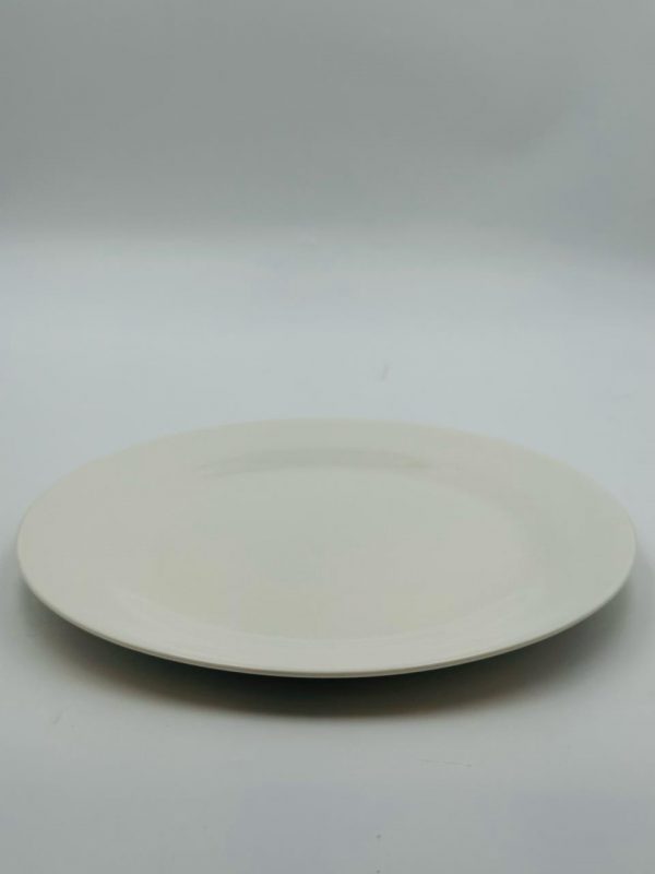 Classic White Ceramic Dinner Plate - Image 2