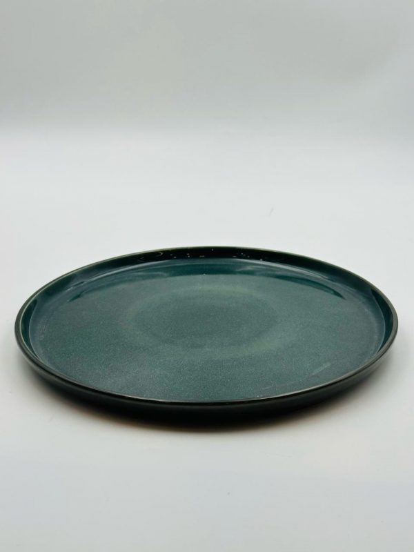 Ceramic Dinner Plate – Emerald Green