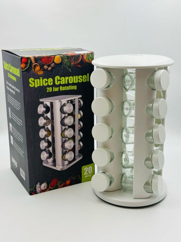 Spice Carousel 20 Jar Rotating Organizer - Image 4