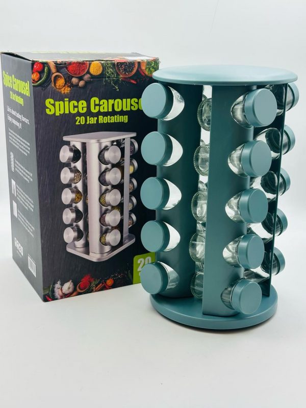 Spice Carousel 20 Jar Rotating Organizer - Image 3