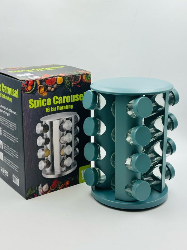 Spice Carousel – 16 Jar Rotating Organizer - Image 3
