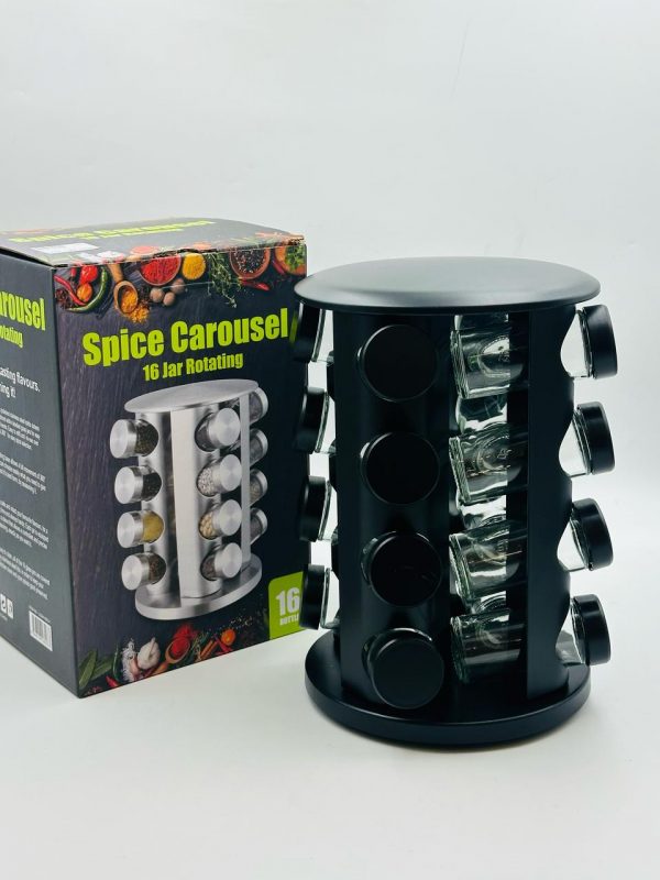 Spice Carousel – 16 Jar Rotating Organizer - Image 2