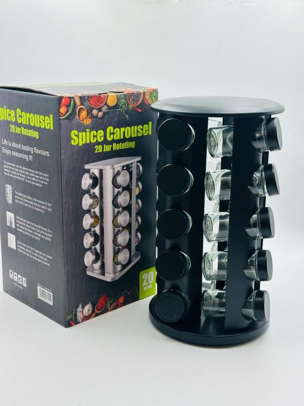 Spice Carousel 20 Jar Rotating Organizer - Image 2