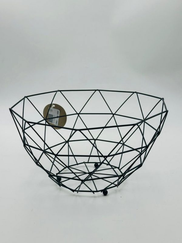 Geometric Metal Wire Fruit Basket