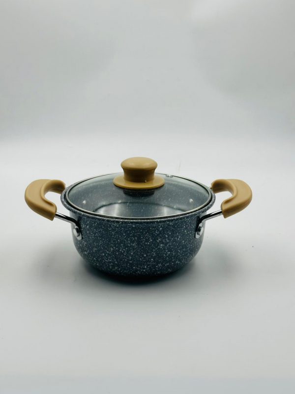 Granite Non-Stick Cooking Pot with Glass Lid