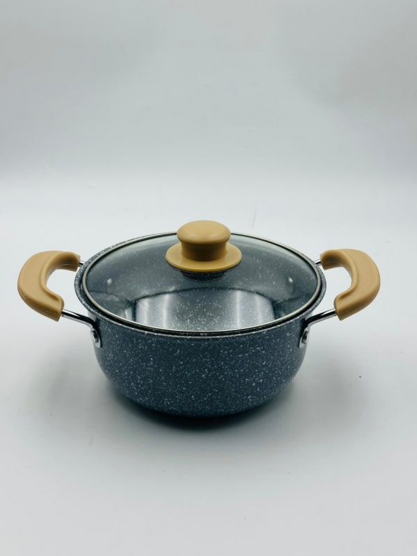 Granite Non-Stick Cooking Pot with Glass Lid