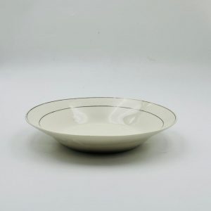 Elegant Thin-Rim Ceramic Deep Plate